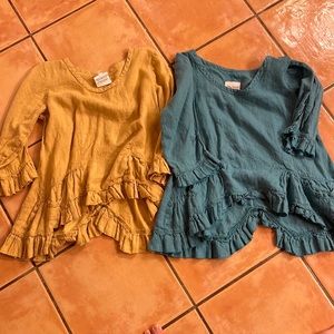 Two Linen ¾ length Blouses! Heart’s Desire by Mary Grace